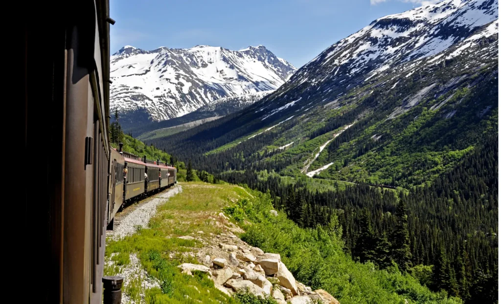 ruta en tren per Alaska, ruta en tren por Alaska