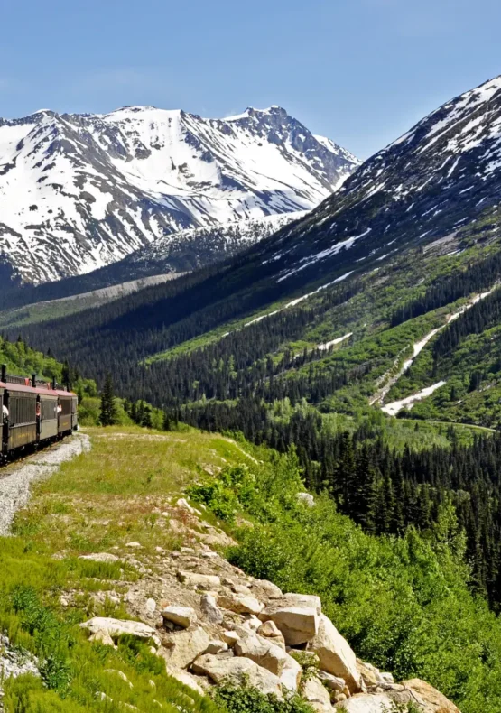 ruta en tren per Alaska, ruta en tren por Alaska